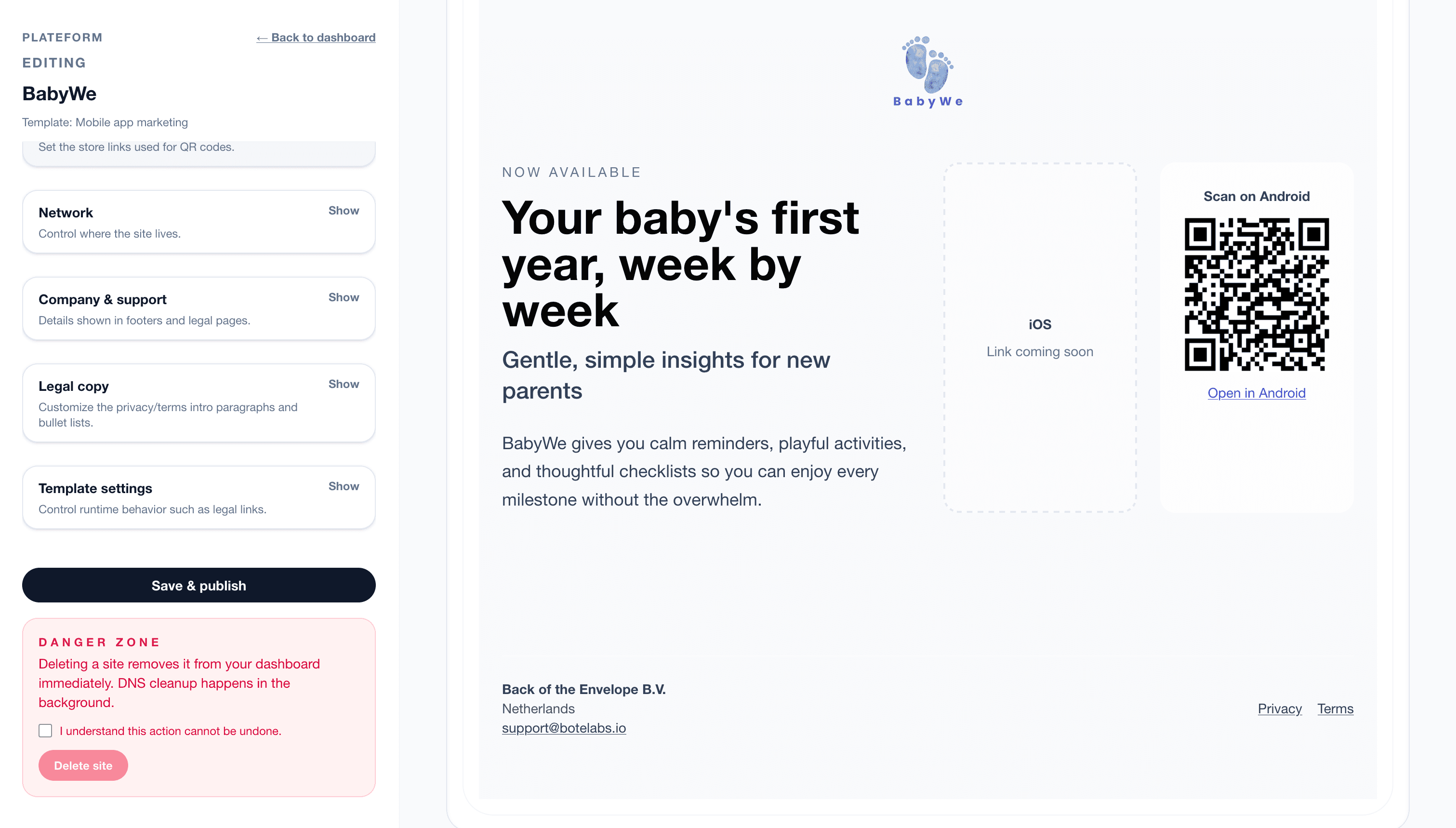 Coming Soon Editor Preview